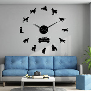 Wall Clocks - Irish Setter Dog Large Frameless DIY Wall Clock Gift