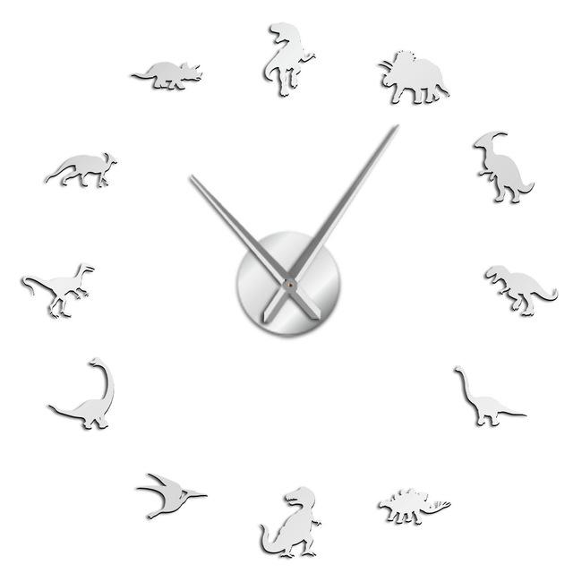 Wall Clocks - Jurassic Dinosaurs T-Rex Large Frameless DIY Wall Clock