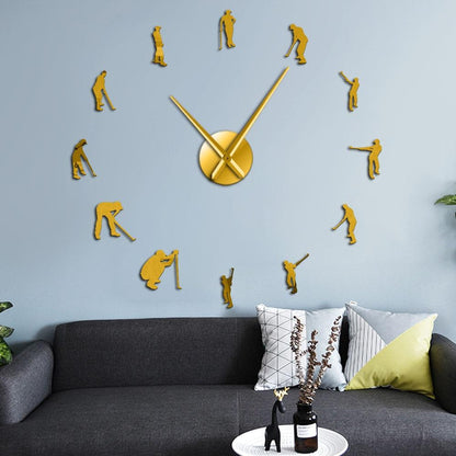 Wall Clocks - Pro Golfers Golfing Large Frameless DIY Wall Clock Golf Lover Gift